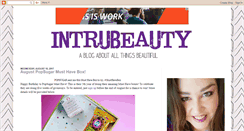 Desktop Screenshot of intrubeauty.com